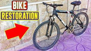 Epic Bicycle RESTORATION  I bought a junk bike and turned it into An Amazing Mountain Bike