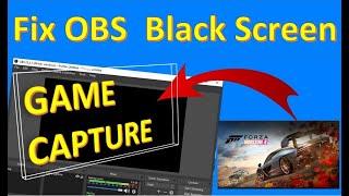 How to Fix OBS game capture Black Screen   New *****  100% working with proof