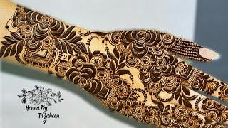 Very Beautiful Unique Bold Gulf Henna Design  Bold Mehndi Design  Mehndi 2024