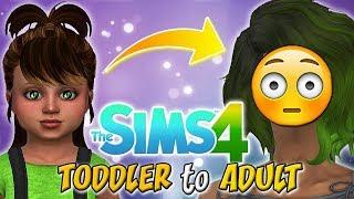 The Sims 4 Toddler to Adult CAS Challenge ...EXTREME SLIDER EDITION
