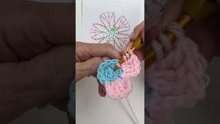 Crochet flower tutorial