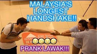 Malaysias Longest Handshake Prank PRANK LAWAK