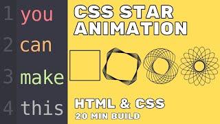 Build a CSS Star Animation  100 Days CSS Challenge