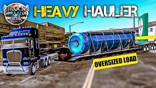 Escorted while Hauling an Oversized Load  Truck Simulator USA Evolution Gameplay