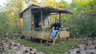 Girl Living Off Grid Built The Most Beautiful Bamboo House in the Jungle by Hand