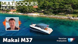 Makai M37 Powercat  Teaser essai en mer  Multicoques Mag