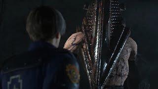 Resident Evil 2 Remake Mr X Pyramid Head from Silent Hill Mod