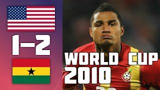 USA 1 - 2 Ghana  Extended highlights  World Cup 2010