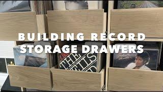 Building Vinyl Record Storage Cabinet with Pull Out Drawers