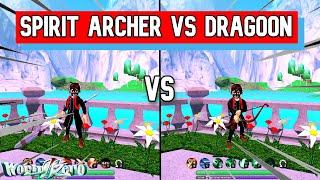 Spirit Archer vs Dragoon - World Zero  Roblox