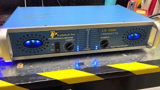 Technical Pro LX1000 BlueSilver Power Amplifier Stereo test