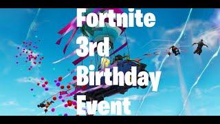 Fortnite 3rd Birthday Challenges and Rewards