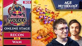 Age of Mythology Retold - Red Bull Wololo Qualifiers - RecoN vs Wam