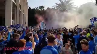 Así fue el impresionante recibimiento de la afición al Málaga CF antes del partido ante el Deportivo