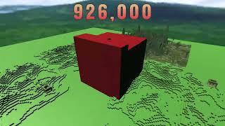 NUmberBlocks  from  MILLION to ONE  🫣 in MINECRAFT world