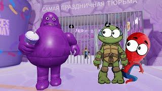 ПОБЕГ ОТ ГРИМАС ШЕЙКА  в ROBLOX СПАЙДЕР и НИНДЗЯГО