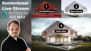 3ds Max + Corona Renderer – Exterieur Architektur Visualisierung von Grund auf