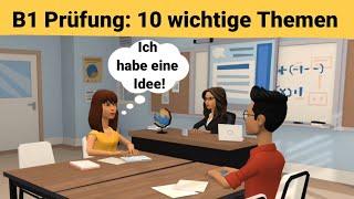 Mündliche Prüfung deutsch B1  Gemeinsam etwas planenDialog  10 wichtige Themen  sprechen Teil 3