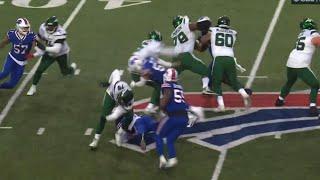 Matt Milano HUGE HIT on Mike White  Jets vs Bills