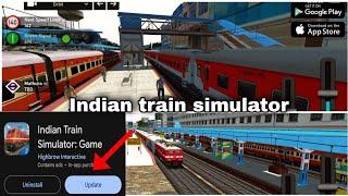 New update in indian train simulator  review & gameplay  rajdhani express 