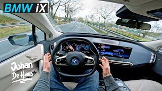 2022 BMW iX xDrive40 326 HP POV TEST DRIVE & WALKAROUND