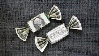 Cool MONEY CANDY  Dollar Origami for Birthday  Tutorial DIY by NProkuda