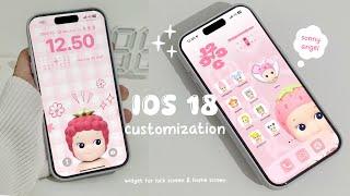 iOS 18 Aesthetic Customization Home Screen  Sonny Angel widget & app icon  Moft Accesories