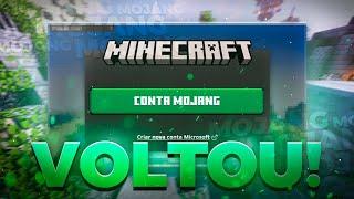 Login Mojang Voltou no Minecraft Gratuito