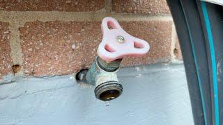 How to fix leaking outdoor faucet