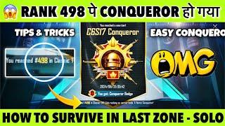 DAY 27   RANK #498 PE HUA CONQUEROR SOLO. HOW SURVIVE IN LAST ZONE BEST TIPS SOLO.