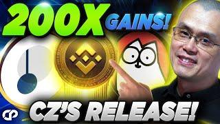 Binance CEO CZs Release to Trigger MASSIVE Crypto Gains Top 5 ALTCOINS Set to EXPLODE 100X