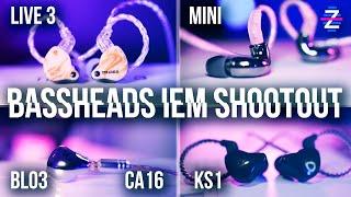 BASSHEADS IEM SHOOTOUT - TFZ Live 3 vs Blon 03 vs Blon Mini vs KS1 vs CA16