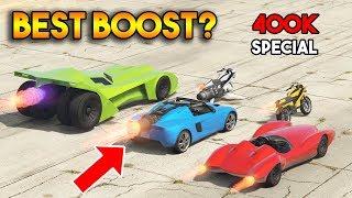 GTA 5 ONLINE  WHICH HAS STRONGEST BOOST? OPPRESSOR MK II VIGILANTE SCRAMJET ETC 400k Special