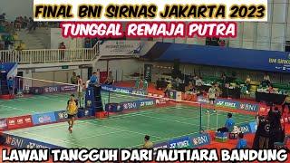 Final BNI Sirnas Jakarta 2023  Arga Nugraha Sigfar Mutiara Vs I Made Sutha Adi Wiguna IGBA