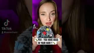 ASMR POV UOU HAVE BUGS IN YOUR HAIR  #asmr #asmrvideo #asmrsounds #asmrcommunity #asmrsleep