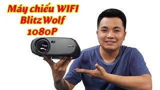 Máy chiếu wifi 1080P BlitzWolf - Cast Screen Mirroring 6000 Lumens Bluetooth 5.0