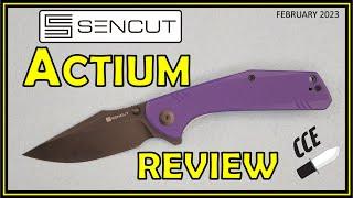 FULL Review of the Sencut Actium - Thumbstud & Flipper Liner Lock - Model SA02x