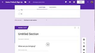 Google Forms Skip Questions Based on Answers