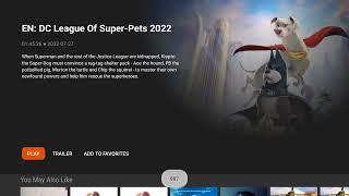 android TV Movies app UI