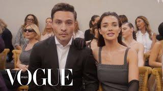 Amy Jackson & Ed Westwick si preparano per lo show di Alberta Ferretti  Vogue Italia