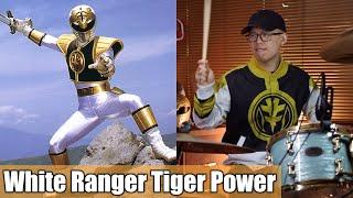 White Ranger Tiger Power Drum Cover Chris Cantada