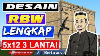 Desain rumah walet RBW 5x12 3 Lantai Lengkap St Si & Sekat