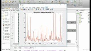 Random Signal with Log Normal PDF using Matlab