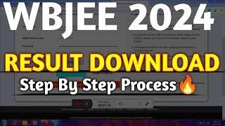 WBJEE 2024 Result Download Process  Step by Step