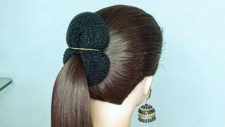 Easy Bun  पतले बालों में बनाएं सुंदर आसान जुड़ा  easy bun hairstyles for long thin hair hairstyle