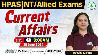 Himachal Daily Current Affairs Quiz & MCQ  25th June 2024  HPASHASAlliedNT Current Affairs 2024
