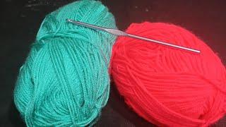 Crochet Winter Stitch for beginners غرزة كروشية من تكرار سطرين للمبتدئين