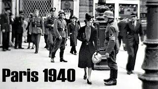 Paris 1940 - Deutsche Besatzung - German Occupation - l´Occupation allemande film colorbw
