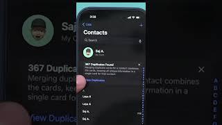 Remove Duplicate Contacts on iPhone with one click #techtips #iphonetricks #ios16