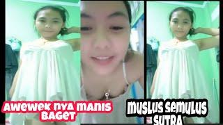 si neng. nya cantik baget-Baru belajar bigo live masih malu malu.